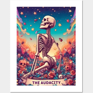 "The Audacity" Skeleton Tarot Card Posters and Art